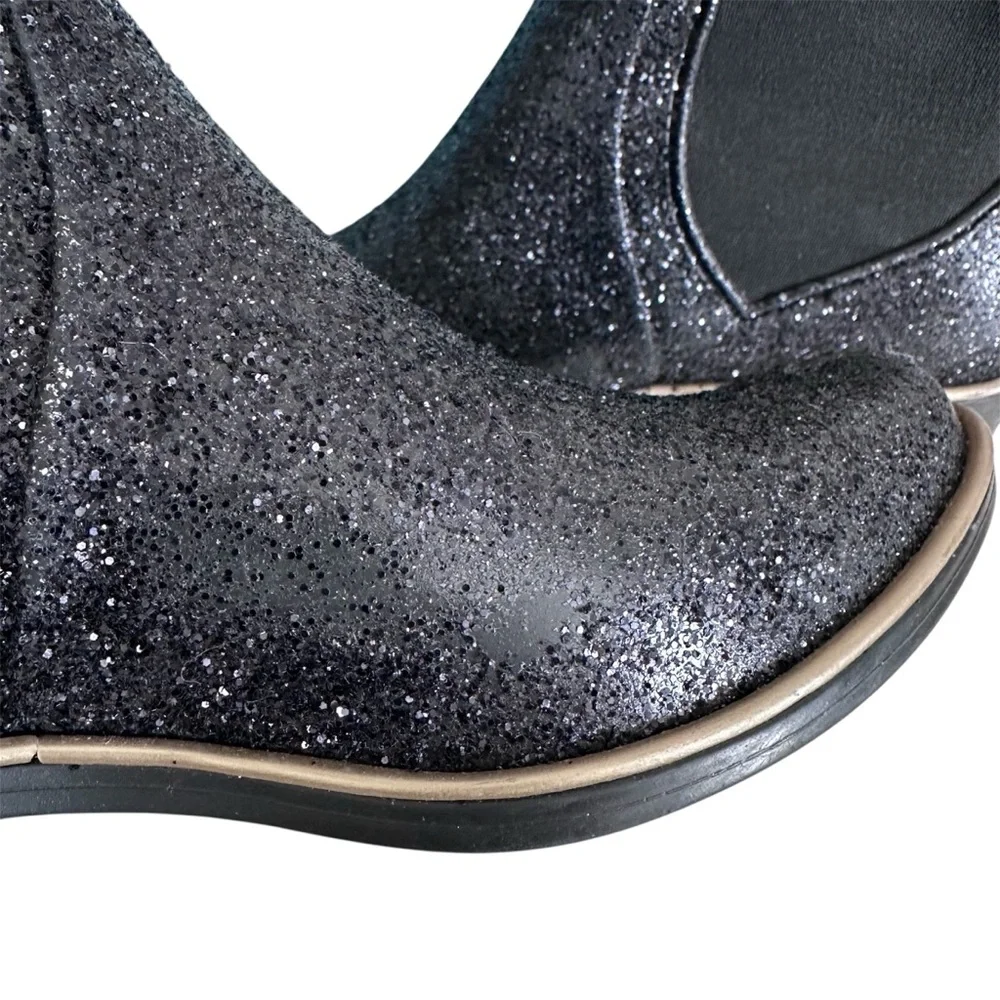 Kate Spade Sedgewick Glitter Ankle Booties Size 6 - 7